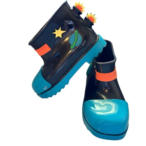 Mini Melissa patch-detail ankle rain boots toddler size 9 - worn once